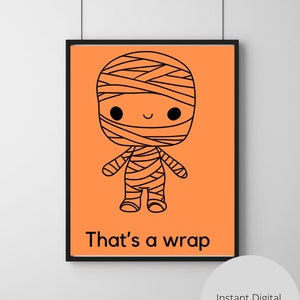Halloween Mummy Digital Print haute résolution