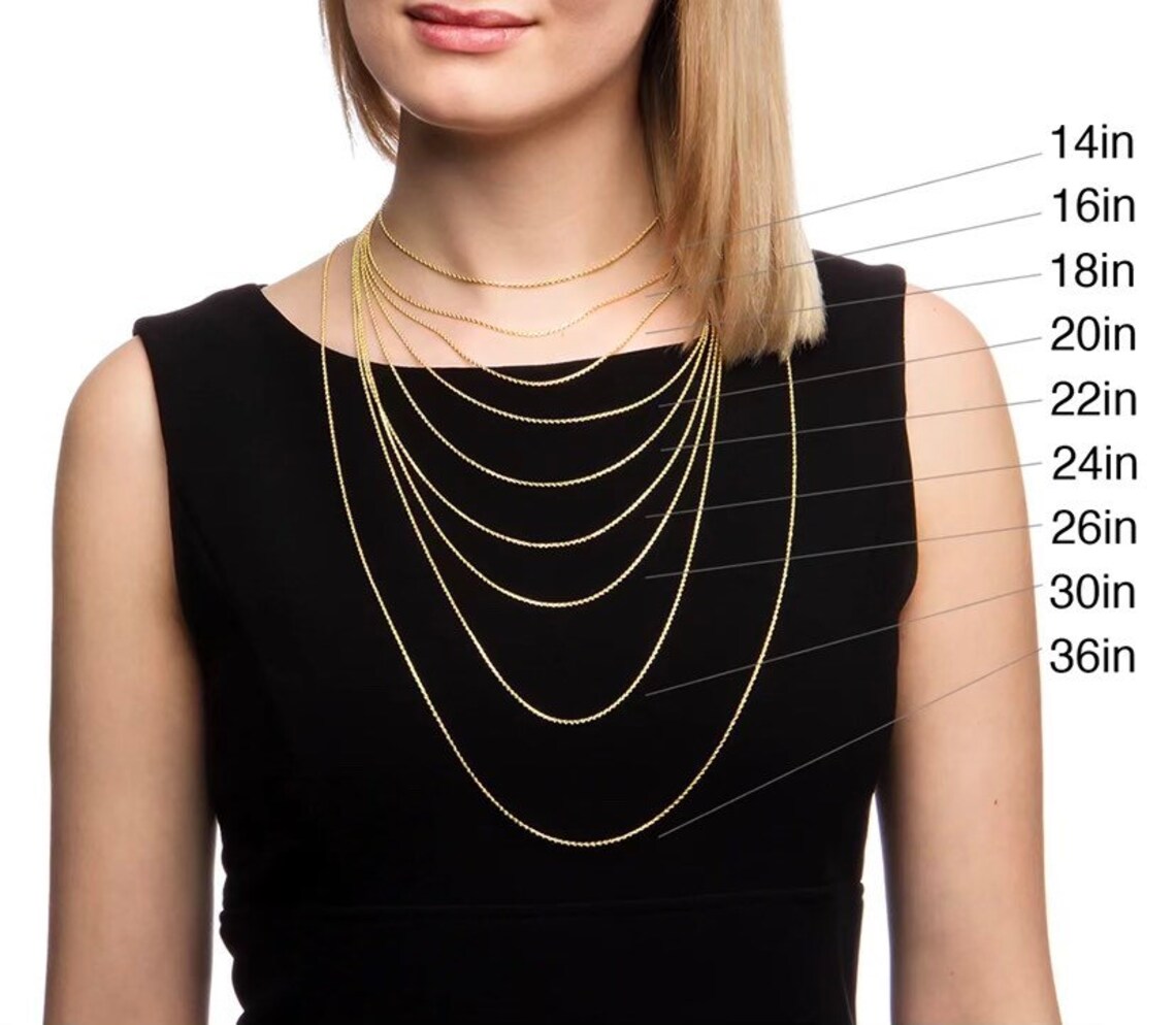 14k Solid Gold Figaro Chain Figaro Gold Chain Mens Chain Etsy