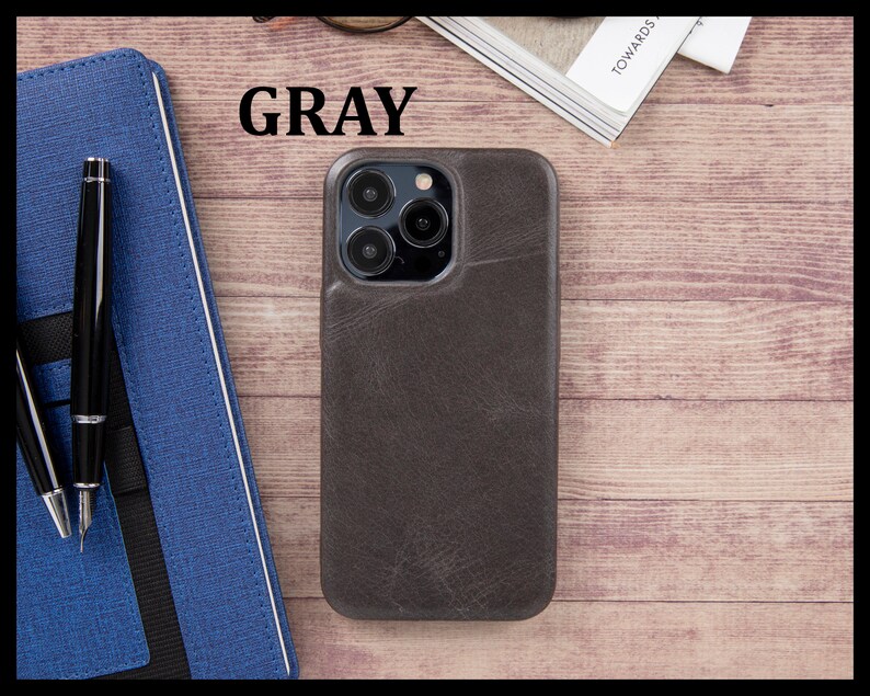 Leather Iphone 13 Pro Protective Back Cover Iphone 13 Pro Max Etsy