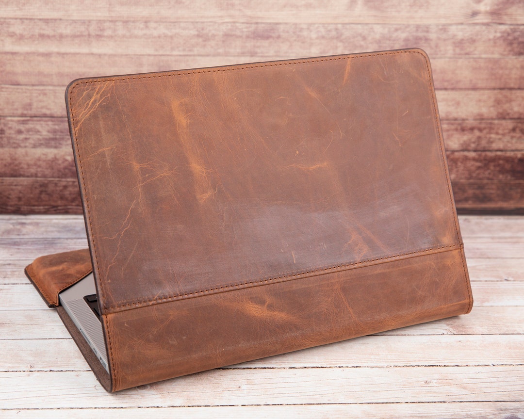 MacBook Air Leather Case, Leather MacBook Pro Sleeve, Personalized Gift MacBook Air 13 / 14 / 16