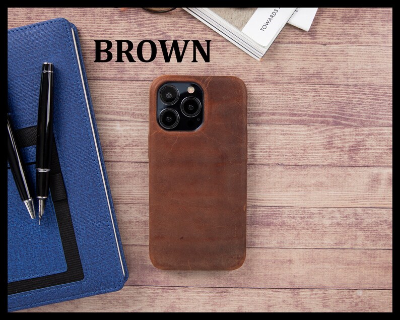 Leather Iphone 13 Pro Protective Back Cover Iphone 13 Pro Max Etsy