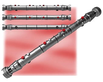 Darth Maul's Lightsaber | Episode 1, Rebels | 3D Printed Replica