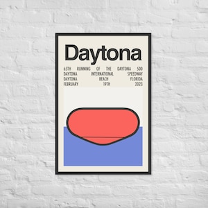 2023 Daytona 500 Print | NASCAR Art | Track Layout | Great Gift for Racing Fans