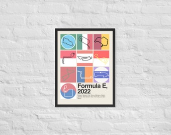 2022 Formula E Season Framed Print