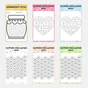 Printable A6 Savings Challenge A6 Savings Fund A6 Savings Tracker ...
