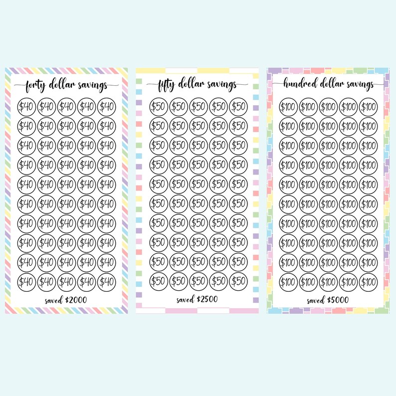 12 Printable A6 Savings Challenge, A6 Savings Fund, A6 Savings Tracker ...