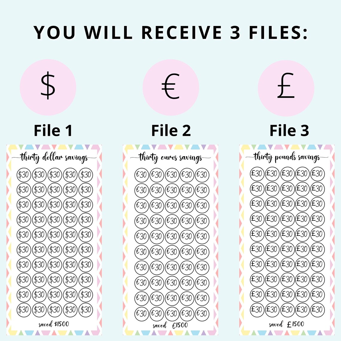 12 Printable A6 Savings Challenge, A6 Savings Fund, A6 Savings Tracker ...