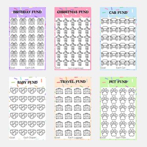Printable A6 Savings Challenge A6 Savings Fund A6 Savings Tracker ...
