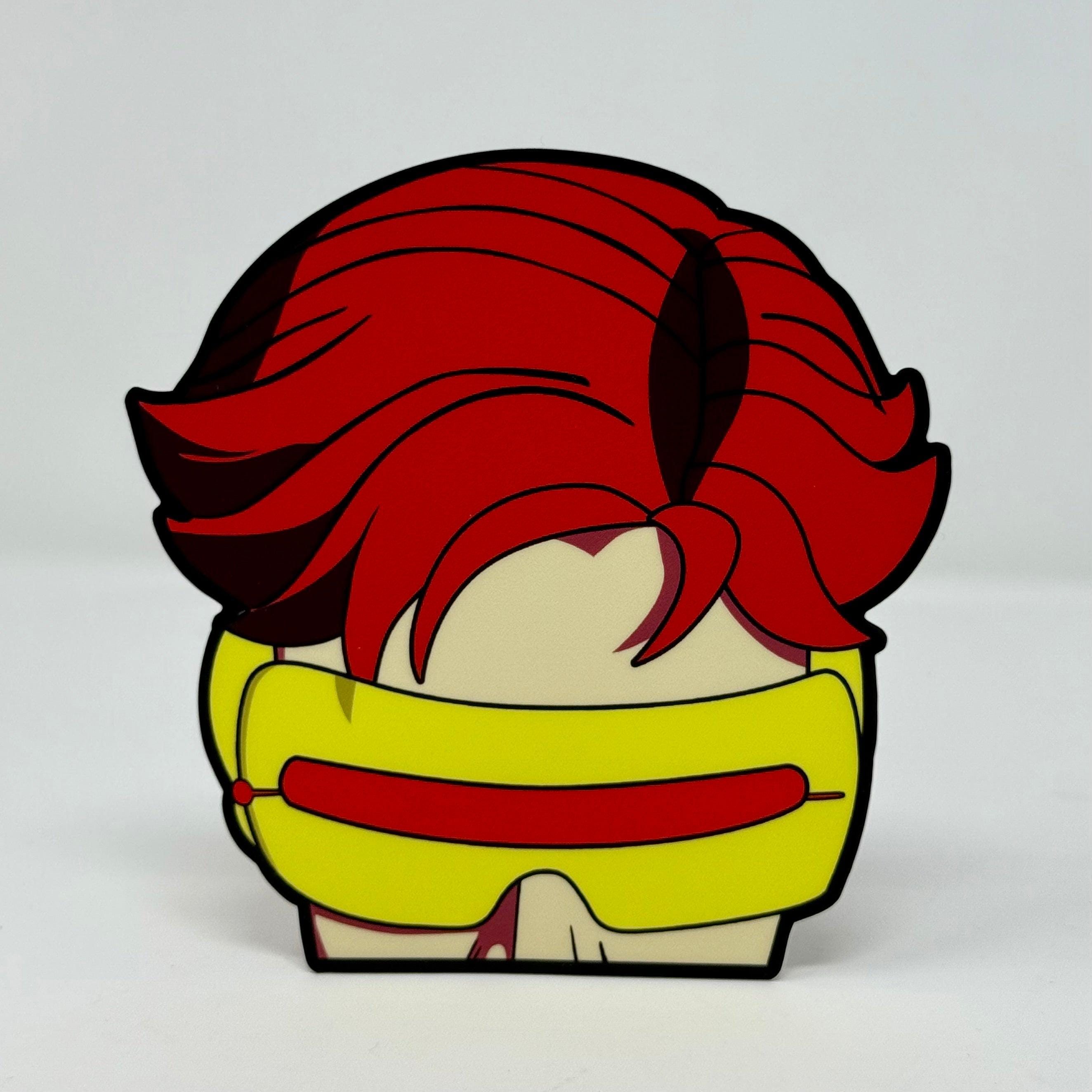 90s Cyclops Peeker Sticker | X-Men Animated Series Vinyl Decal