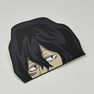 Sleepy Hero Teacher Peeker Sticker – Anime Pro Hero Vinyl Decal