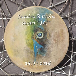 Set de 12 dessous de verre en céramique peints à la main sur commande - motif souhaité