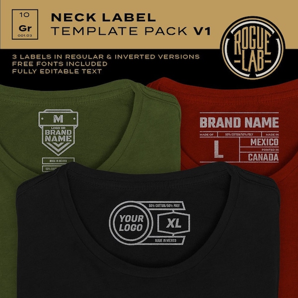 Neck Label Template Pack V1