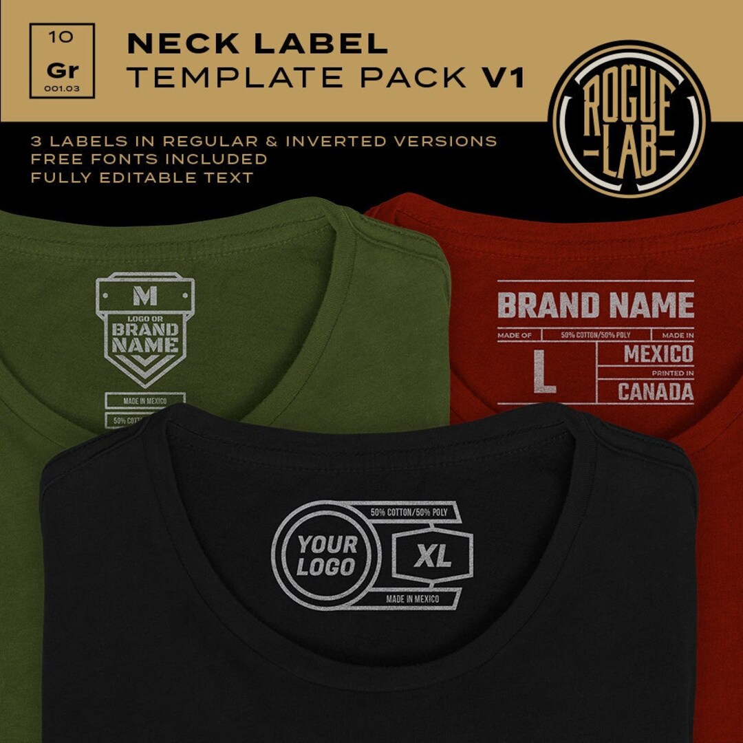 【CPGN STUDIO】back of neck Label Short Sleeve Neck Label - Etsy