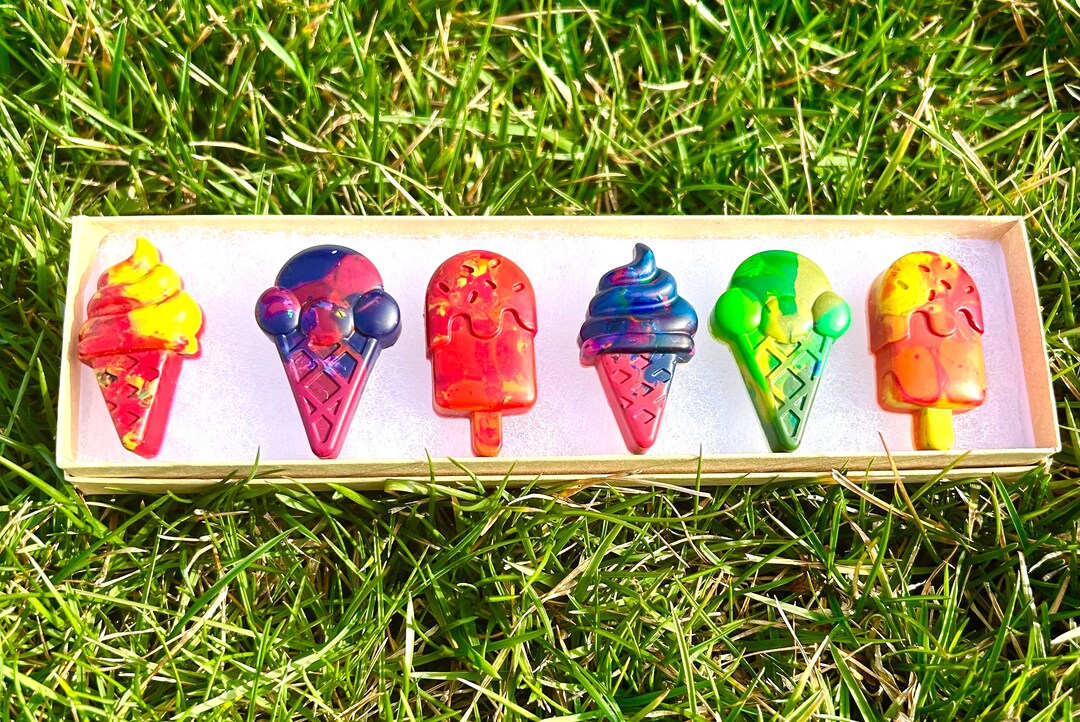 Ice Cream Crayons - Toddler Unique Gifts- Summer Crayons - End of the Year Gifts - Etsy