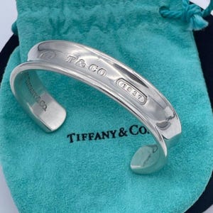 Vintage Tiffanys Silver Bangle - Etsy