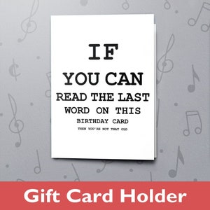 Carte d'anniversaire « The Last Word » | Carte de voeux d'anniversaire, carte de joyeux anniversaire, finition vernis, carte avec insert cadeau 11064