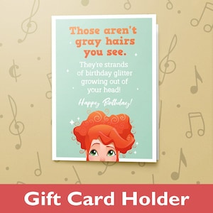 cadeau d'anniversaire scintillant | Carte de joyeux anniversaire, carte de célébration d'anniversaire, finition vernis, carte avec porte-cartes cadeau 11066