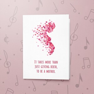 Unique Mothers Day Card With Varnish Finish | Mother&#39;s Day Gift, Singing Mom Day Card, Cards For Mom 00162