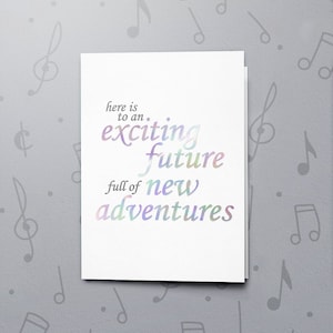 Tarjeta de felicitación de graduación / Tarjeta de felicitación parlante, Tarjeta de celebración, Tarjeta de "Lo lograste", Tarjeta musical grabable, Tarjeta de aluminio 10937