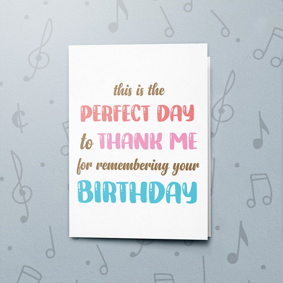 Remembering Your Birthday Card With Recordable Music - Etsy