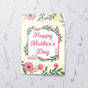 Floral Mother&#39;s Day Card With Recordable Sound | Mother&#39;s Day Gift, Cute Card For Mum, Mom Is Home, Best Mom Ever, Mama&#39;s Card 10697