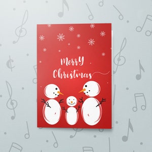 Biglietto di auguri natalizio con finitura laccata / Biglietto di auguri natalizio con pupazzo di neve, Biglietto di auguri natalizio con audio registrabile, Biglietto di auguri di buon Natale 00009