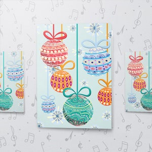 Biglietto di auguri natalizio con musica, formato grande / Biglietto di auguri natalizio con musica, biglietto di auguri di Natale registrabile, grande biglietto di auguri natalizio 10612
