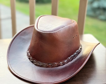 Leather Cowboy Hat