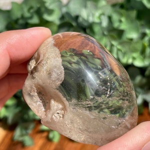 Lodolite Lenses, Garden Quartz, Polished Lodolite, Crystal Lenses, Scenic Quartz, Inclusion Quartz