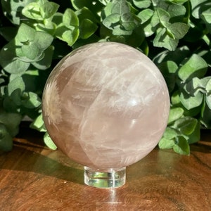 Blue Rose Quartz Crystal Sphere