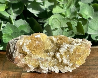 Gemmy Yellow Fluorite Specimen