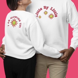 Self Improvement Unisex Heavy Blend Cute Unisex Crewneck Sweatshirt, Streetwear Sweater for Women/Men, Gift Idea-&#39;Frt/Back