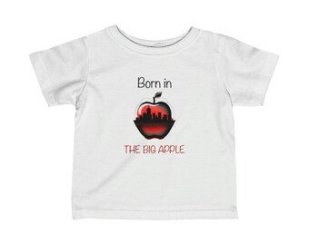 Born in New York City Baby T-shirt - Infant Fine Jersey Tee