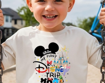 Custom 'My First Disney Trip 2026' T-Shirt: Family Vacation 2026 Tee