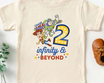 Toy Story 2nd Birthday Shirt, Buzz Lightyear, Infinity and Beyond