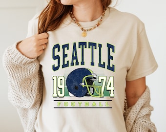Vintage Seattle 1974 Football T-shirt: Retro Sports Tee