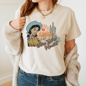 Bless Your Heart T-shirt, Cowgirl T-shirt, Bless Your Heart Country Girl, Retro Western Shirt, Western Cowgirl Shirt, Gift For Ladies