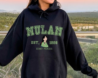 Mulan Sweatshirt, Mulan Women Hoodie, Mulan Sweatshirt For Women, Princess Sweatshirt, Disney Princess Hoodie, Princess Hoodie, Gift For Her