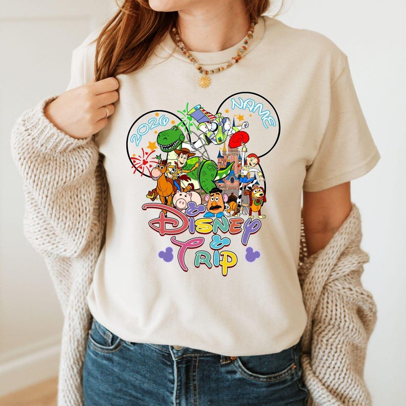 Personalized Toy Story Disney Trip Shirt, Disney Trip 2026 Shirt, Toy Story Family Matching Shirt, Toy Story Squad Shirt Natural