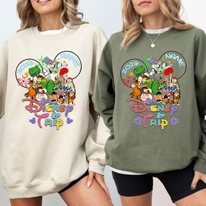 Personalized Toy Story Disney Trip Sweatshirt, Disney Trip 2026 Hoodie, Toy Story Family Matching Sweater, Toy Story Squad Sweatshirt afbeelding 1