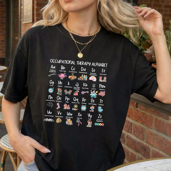 Occupational Therapy Alphabet T-shirt: OT Gift
