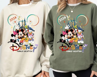 Disney Family Trip 2026 Sweatshirt, Disney Family Hoodie 2026, Disneyland Trip Sweater, Disney Family Vacation 2026 Sweater, Magical Kingdom