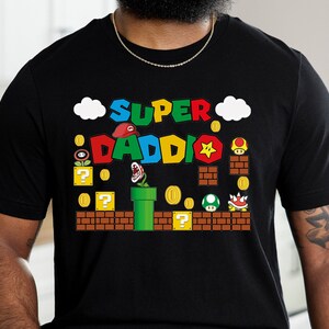 Super Daddio Game Shirt,New Dad Shirt,Dad Shirt,Daddy Shirt,Father&#39;s Day Shirt,Best Dad Shirt,Super Dad Shirt,Gift For Dad,Gamer Daddy Shirt