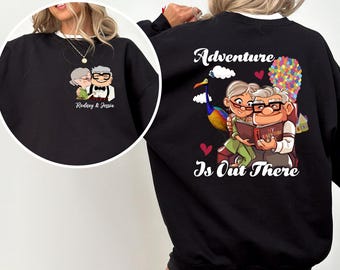 Carl And Ellie Matching Couple Sweatshirt, Adventure Is Out There Hoodie, Anniversary Gifts Sweater, Carl And Ellie Valentine Hoodie