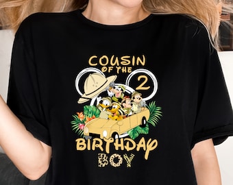 Mickey Safari Birthday Shirt: Custom Family Matching Shirts