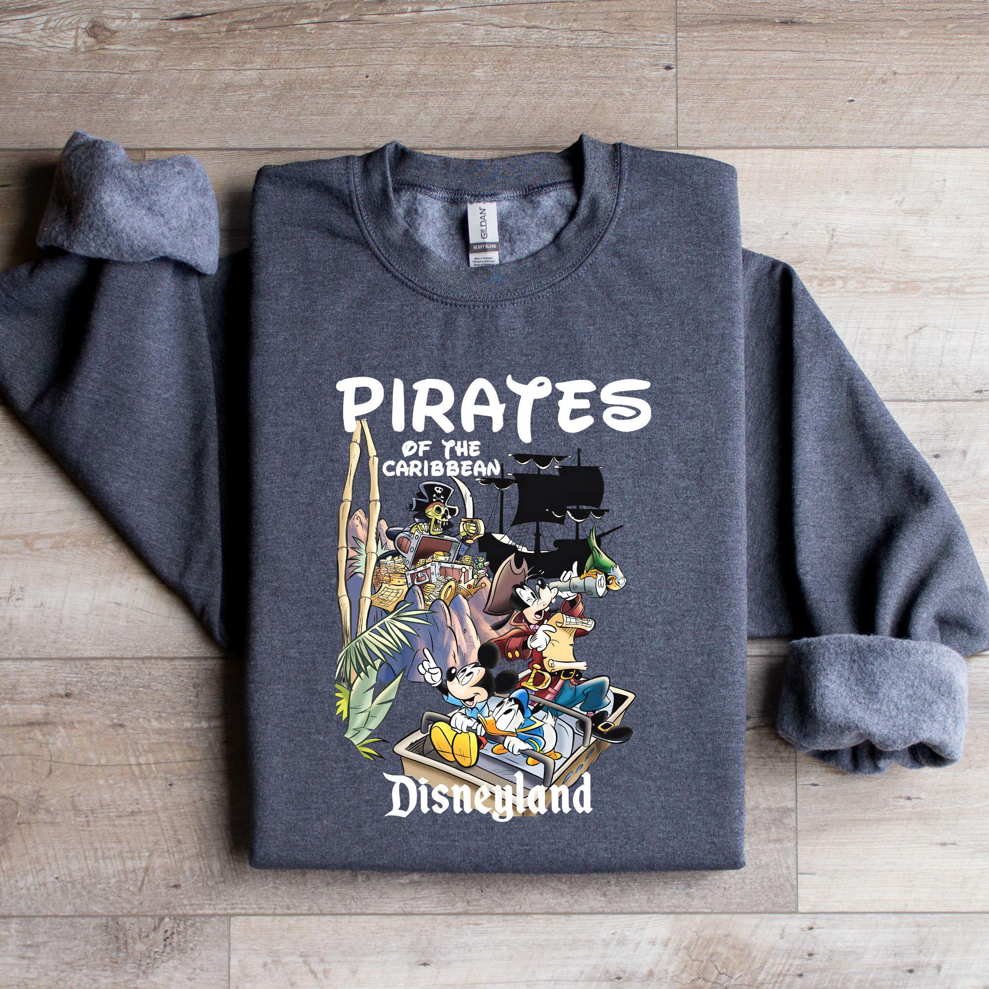 Disney Pirates of the Caribbean Sweatshirt, Mickey and Friends