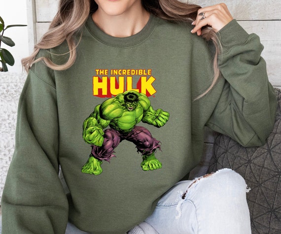 The Incredible Hulk Sweatshirt Hulk Hoodie Retro Vintage the Incredible Hulk Sweatshirt Superhero Avengers Hoodie Avengers Lover Gift Etsy