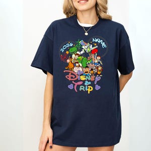 Personalized Toy Story Disney Trip Shirt, Disney Trip 2026 Shirt, Toy Story Family Matching Shirt, Toy Story Squad Shirt Navy