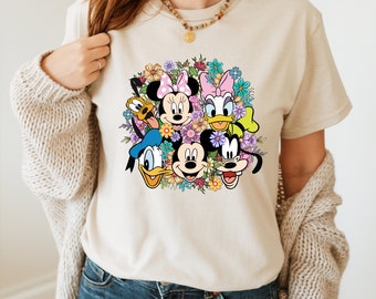 Disney Floral Mickey And Friends Shirt, Epcot Flower And Garden Festival Shirt, Flower Garden Festival, Disneyland Spring Family Trip Shirt