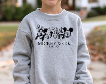 Mickey & Co Est. 1928 Sweatshirt, Mickey And Friends Hoodie
